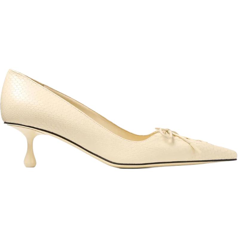 Jimmy Choo Scarlett Irregular Heel High Heels 5cm Women's Beige