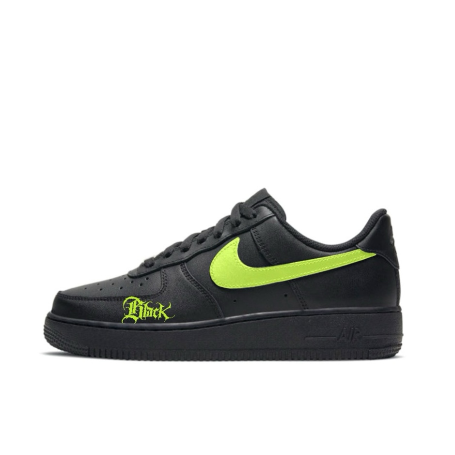 Nike Air Force 1 Low-Top Skateboard Shoes Unisex Black Green