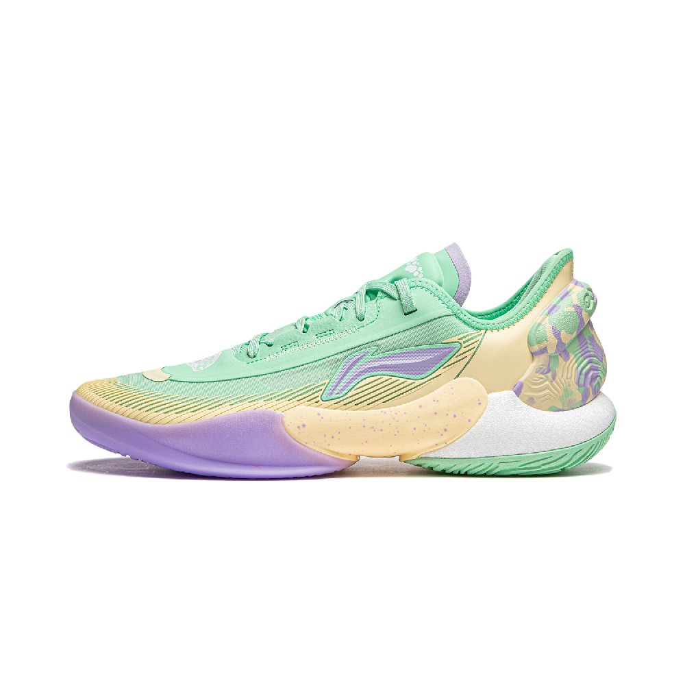 LINING Yushuai 18 V2 Basketball Shoes Men's Low top Green Yellow