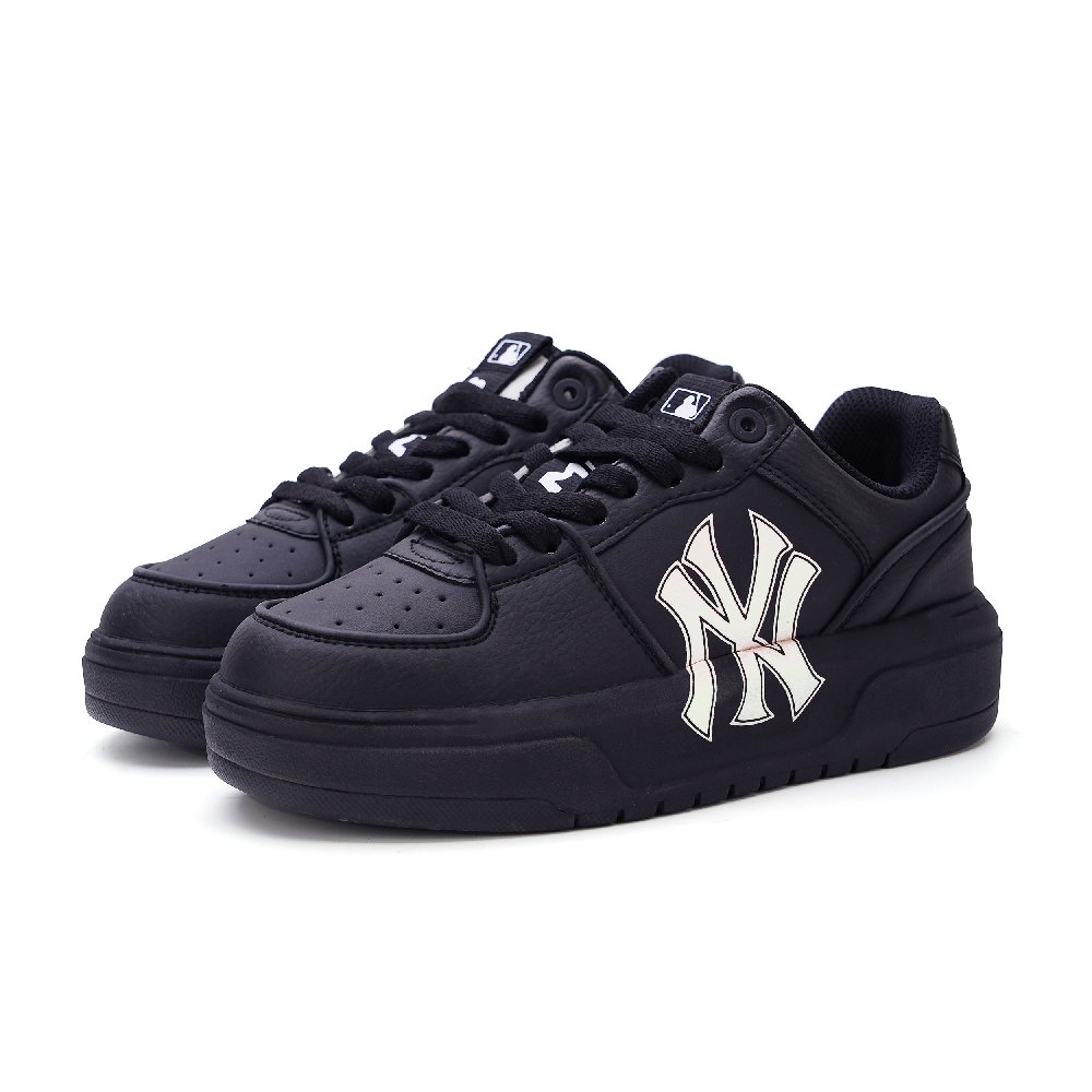 MLB Chunky Liner Slip Resistant Height Increasing Low Top Skateboard Shoes Unisex Black
