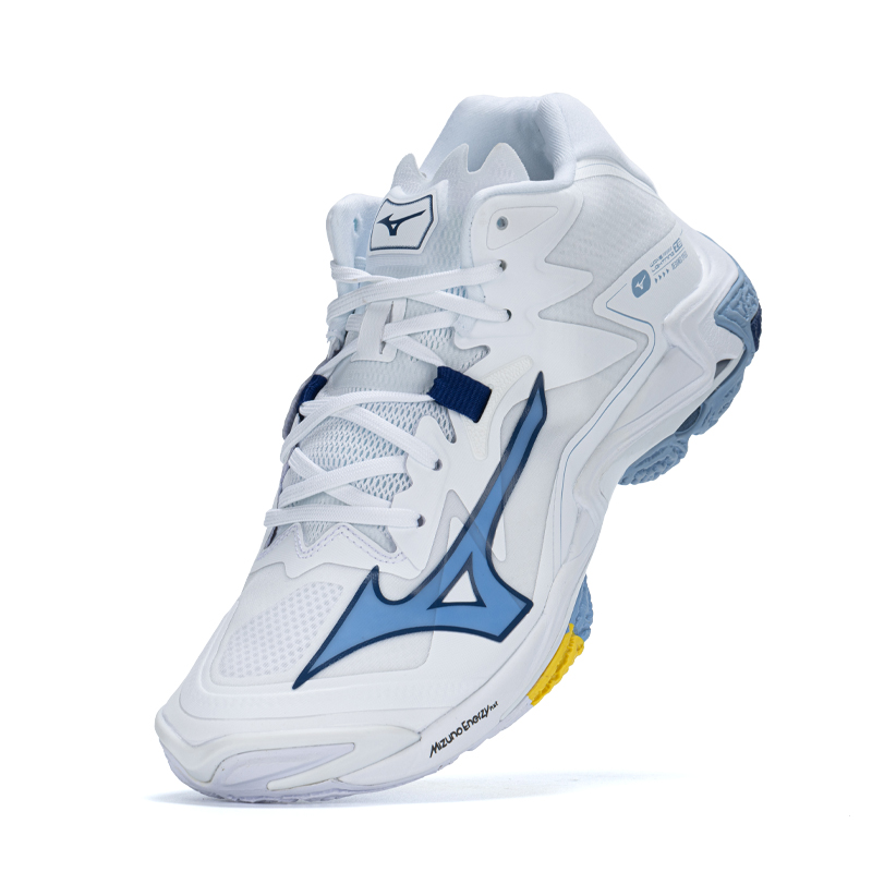 Mizuno Wave Lightning Z8 Mid 'White Bellwether Blue' купить в интернет-магазине Yoocart с быстрой доставкой по России.