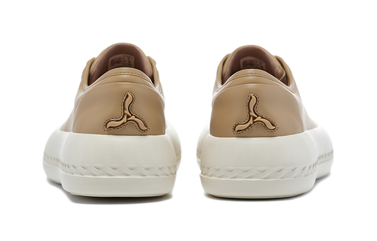 LI-NING 1990 Lost Chain Lightweight And Breathable Low-Top Skateboard Shoes Women's Coffee