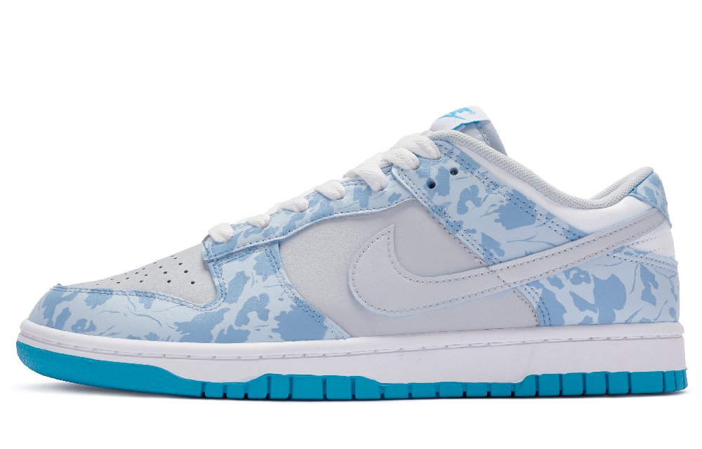 Nike Dunk Low Top Skateboard Shoes Men's Blue Gray