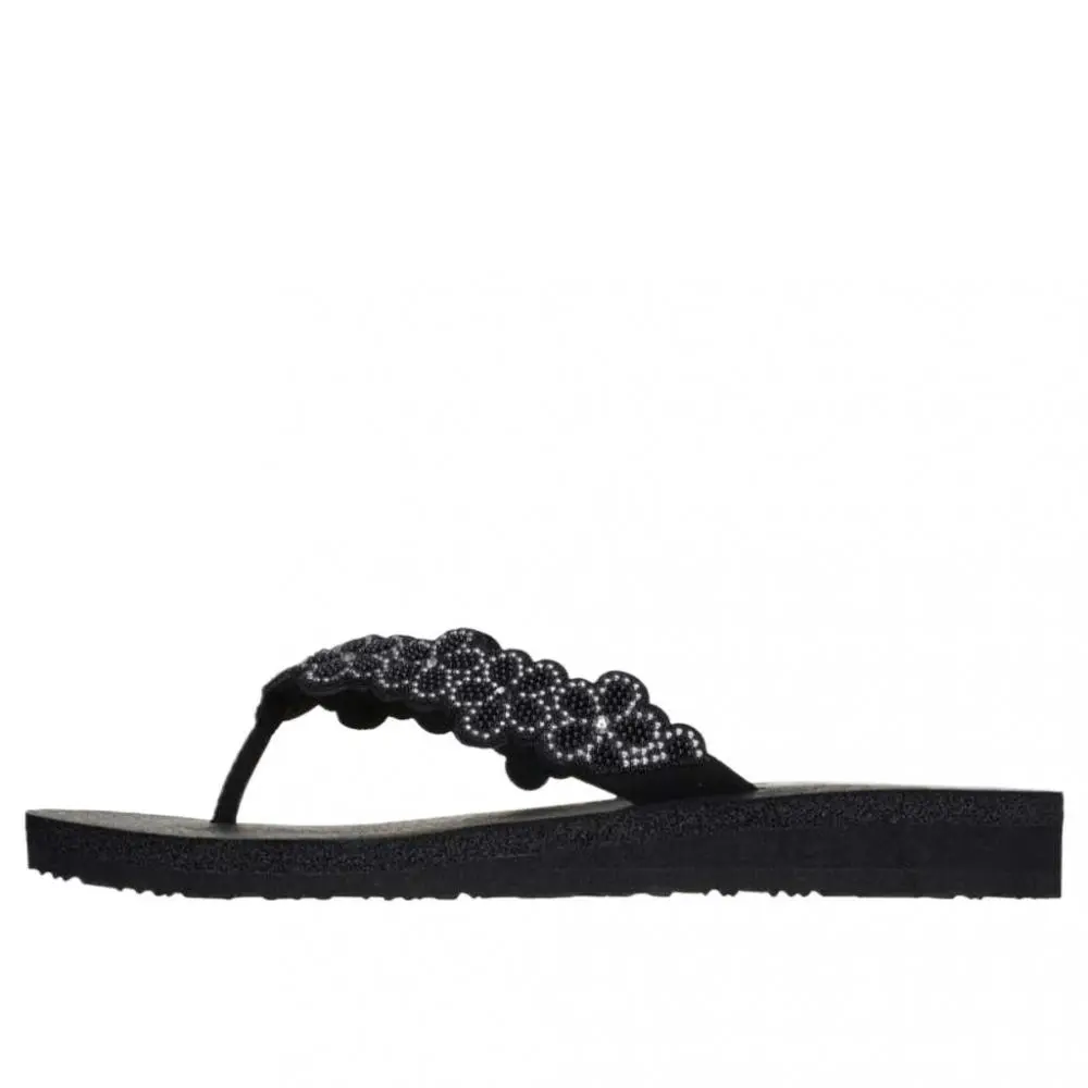 Skechers Meditation Quiet Flip Flops Women's Black