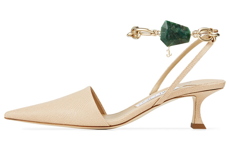 Jimmy Choo Rue 50 Slim Heel High Heels Women's Barley