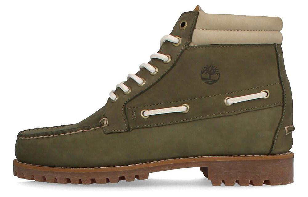 Timberland AUTHENTICS Collection Anti Slip Wear Resistant Mid Top Outdoor Shoes Men's Cyan