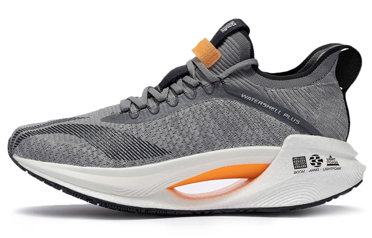 LiNing Jueying Essential Anti-Slip Wear-Resistant Low-Top Running Shoes Men's Gray
