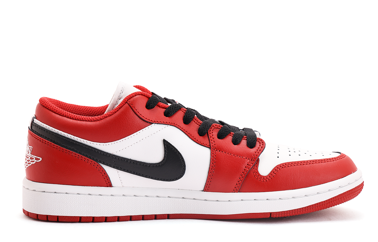 Jordan Air Jordan 1 Abrasion Resistant Coverage Low top Vintage Basketball Shoes Unisex Red Black
