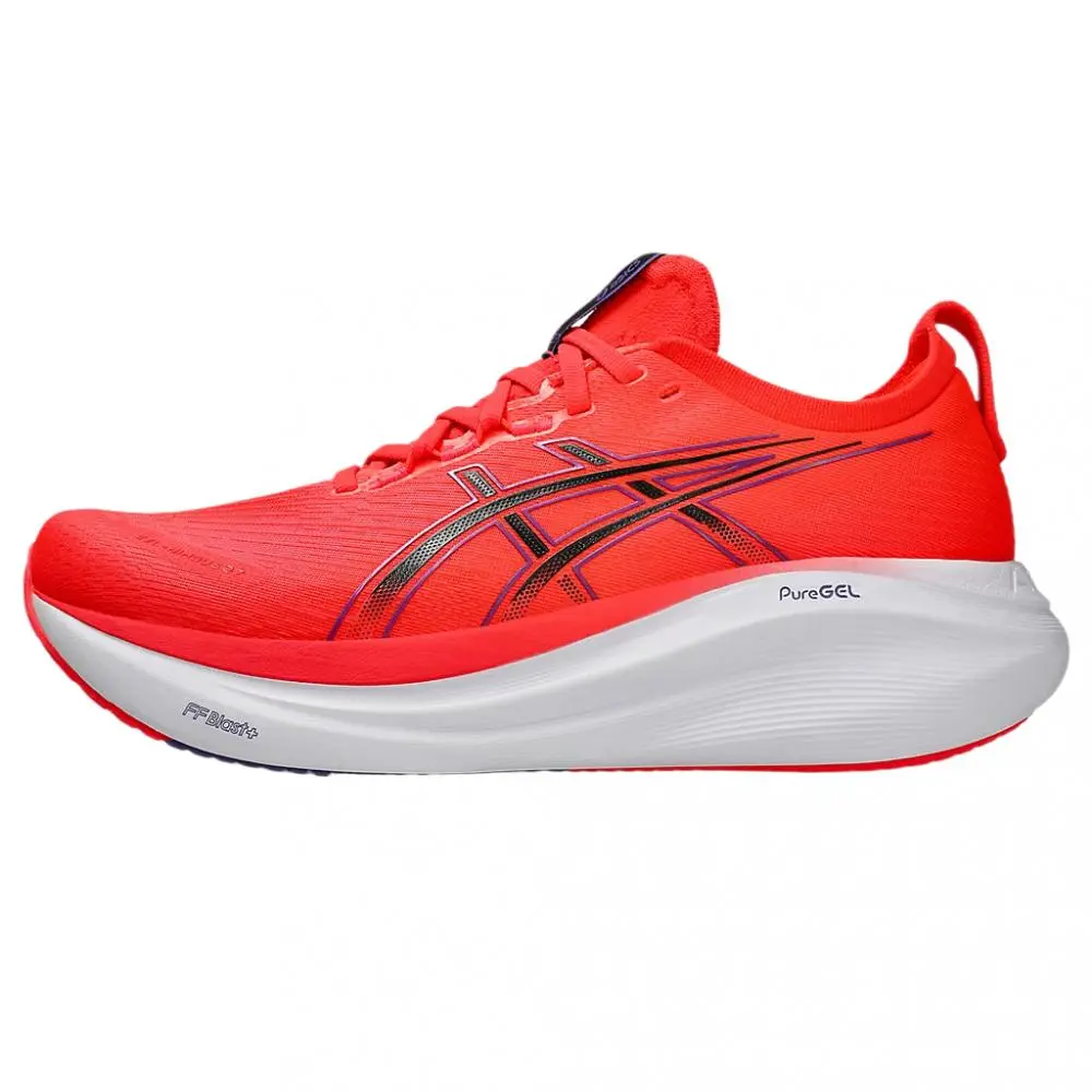 Asics GEL NIMBUS 27 Low Top Running Shoes Men's Red