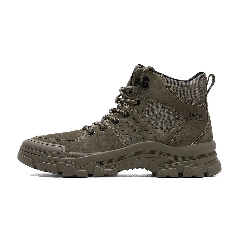 Jeep Ankle Length Outdoor Boots Men's Khaki