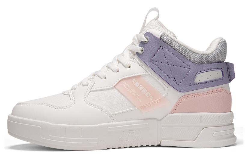 361° Anti-Slip And Wear-Resistant Warm Mid-Top Skateboard Shoes Women's Pink