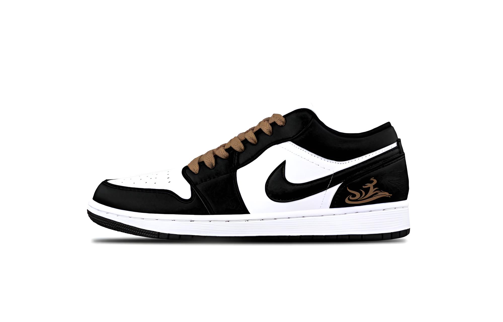 Jordan Air Jordan 1 Brown Shadow Phantom White Cushioning, Wear Resistant Low top Vintage Basketball Shoes Unisex