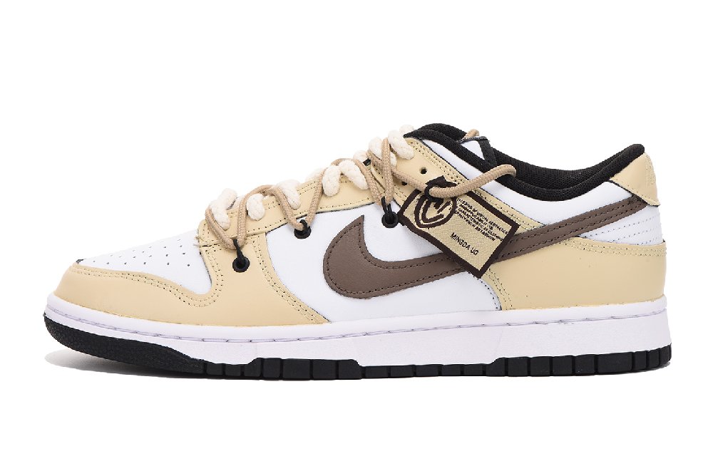 Nike Dunk Low Low-Top Skateboard Shoes GS Almond