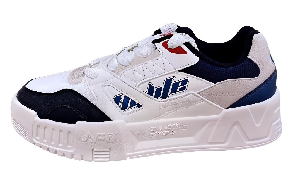 361° Warm Slip Resistant Low Top Skateboard Shoes Men's White Blue Black