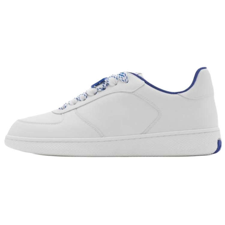 Burberry Terrace Low-Top Skateboard Shoes Women's White Blue