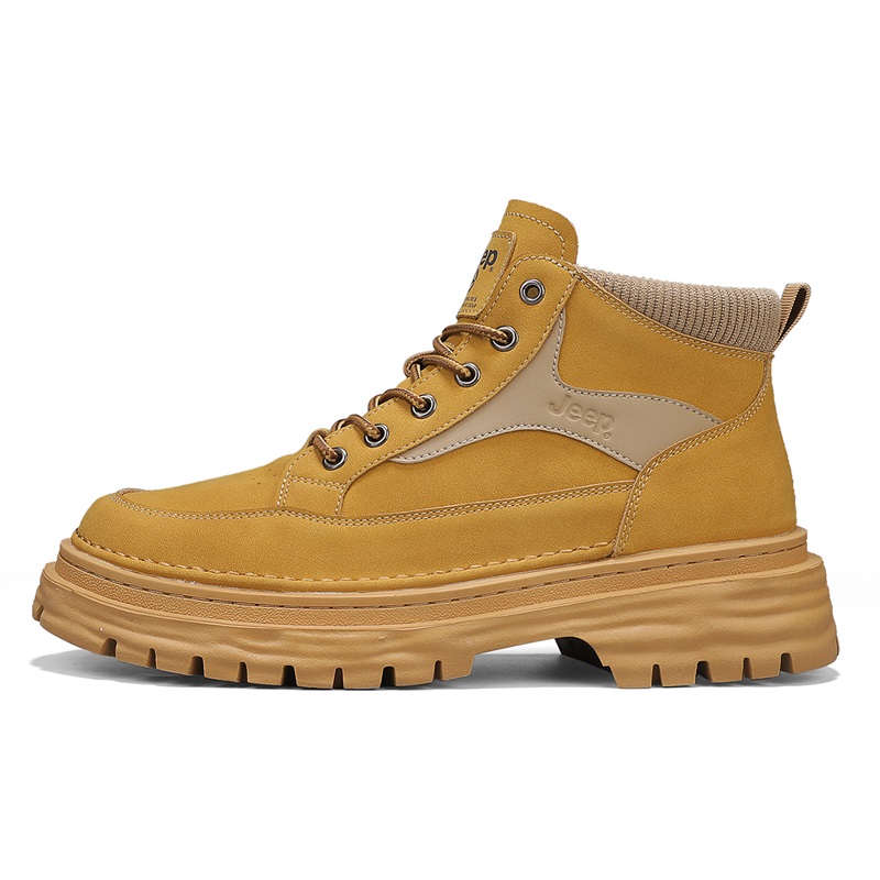 Jeep Martin Boots Men Earth Yellow
