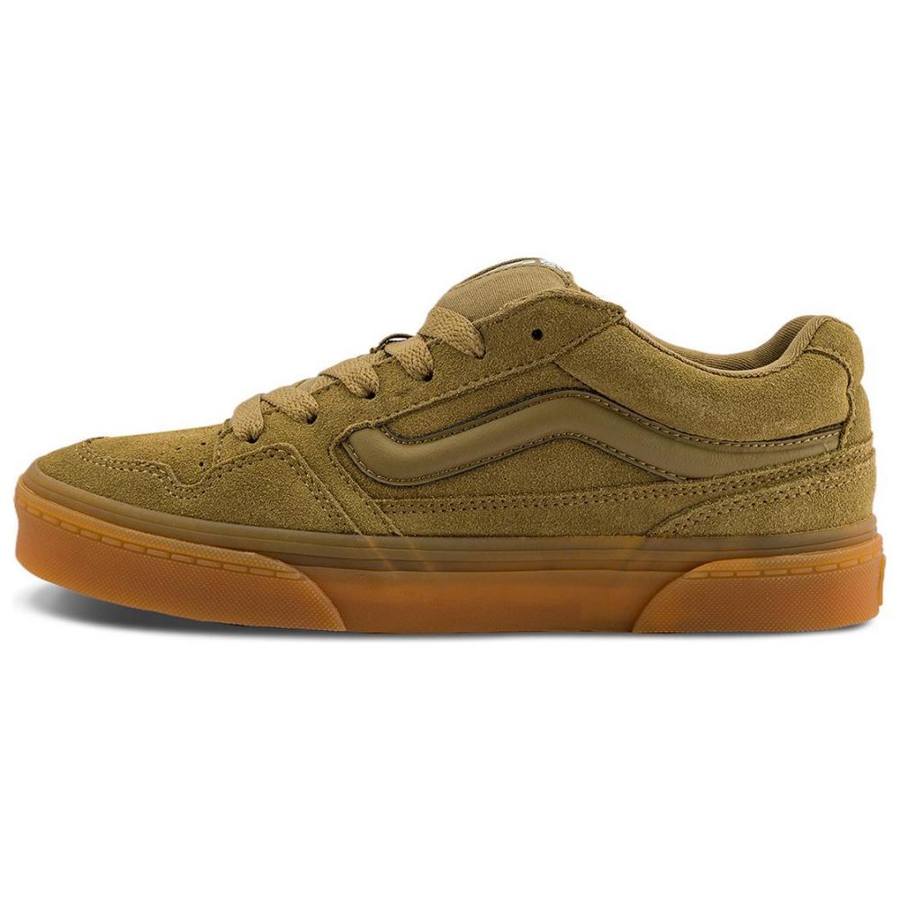 Vans Anti Slip Wear Resistant Low Top Skateboard Shoes Unisex Green Brown