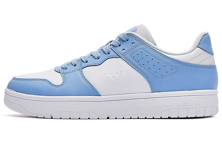 361° Wear resistant And Lightweight Low Top Skateboard Shoes Men's White Blue