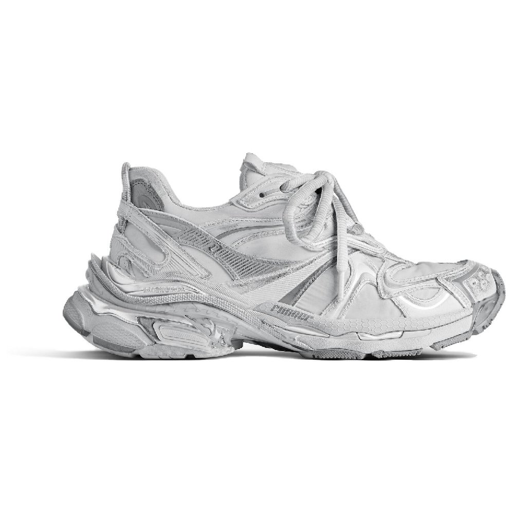 Balenciaga Runner2.0 Low Top Chunky Sneakers Women's Gray Silver