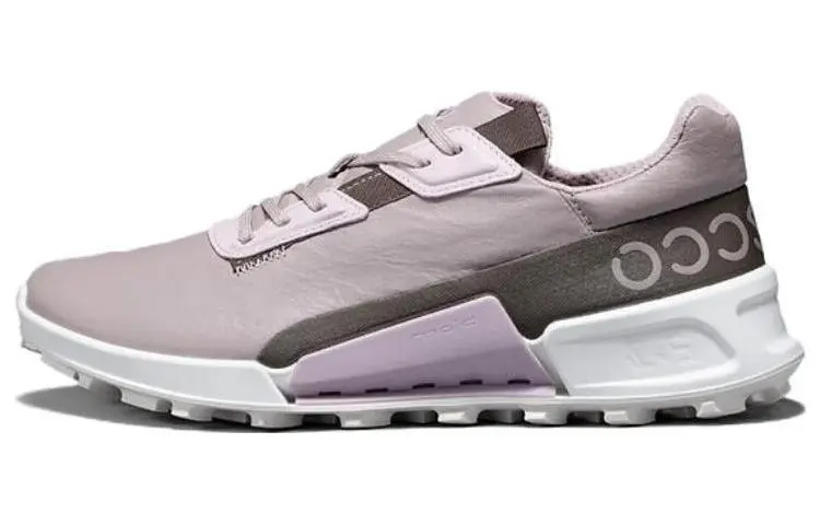 Ecco Abrasion Resistant Low Top Casual Shoes Women's Gray Pink