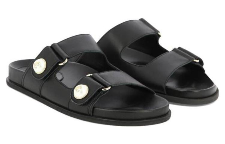 Jimmy Choo Fayence Embellished Leather Slides