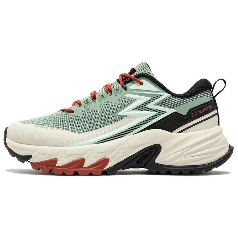 361° Anti-Slip Wear-Resistant Low-Top Outdoor Shoes Women's Green Black Red