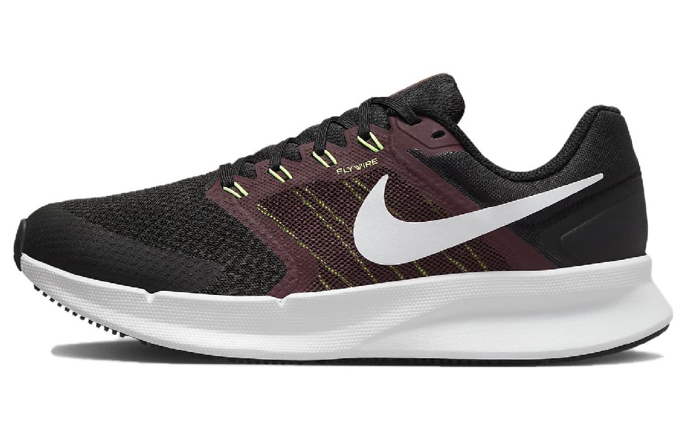 Nike Run Swift 3 Black Burgundy Crush Lime Blast Pure Platinum