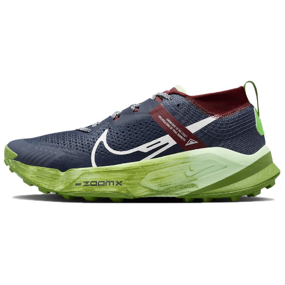 Nike ZoomX Zegama Thunder Blue Chlorophyll Dark Team Red Summit White