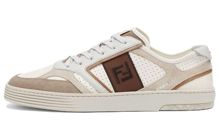 FENDI Ff Logo Embroidered Low-Top Sneakers