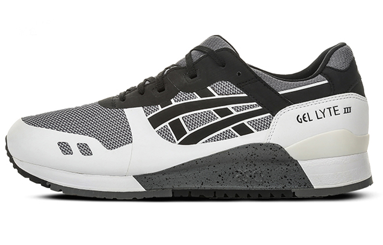 Asics Gel Lyte 3 Abrasion Resistant Coverage Breathable Low Top Running Shoes Unisex Black Gray Color