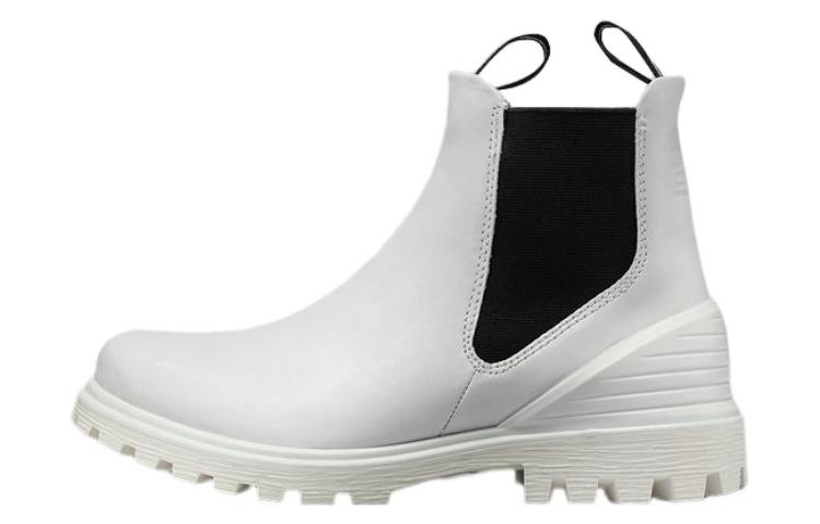 Ecco Short Chelsea Boots Women's White