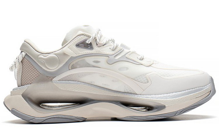 LiNing Beyond Cushioning Anti-Slip And Wear-Resistant Lightweight Rebound Low-Top Sports Casual Shoes Men's White Gray купить в интернет-магазине Yoocart с быстрой доставкой по России.