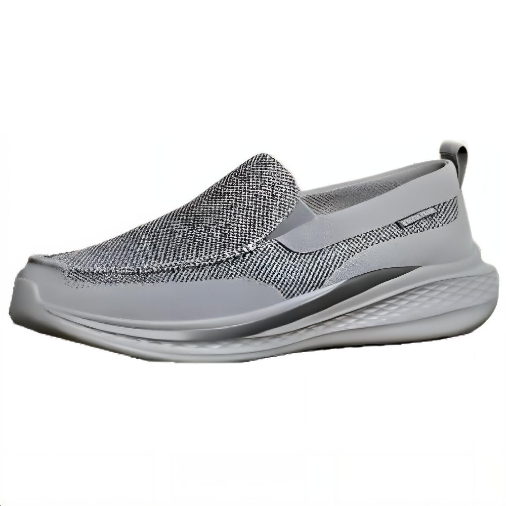 Skechers Cushioning, Wear Resistant Low Top Casual Shoes Men's Gray