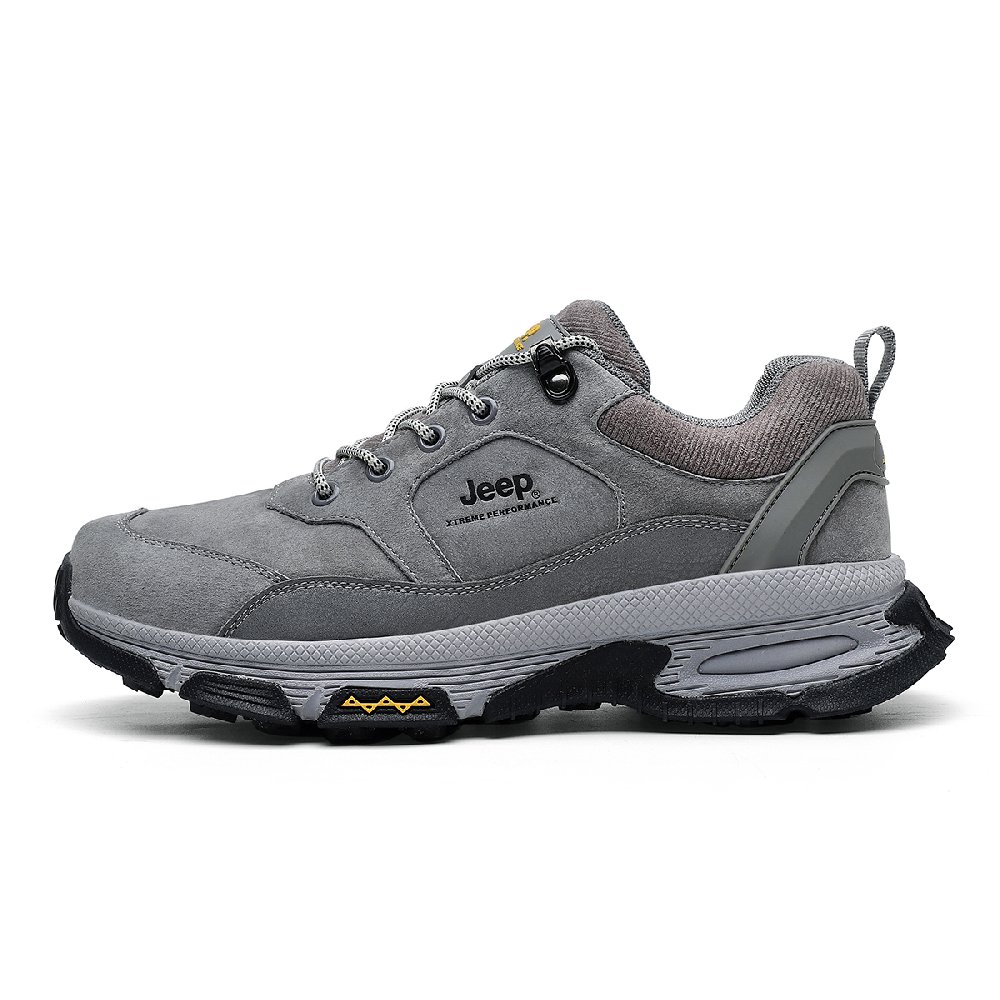 Jeep Anti-Slip Wear-Resistant Low-Top Outdoor Shoes Men's Gray