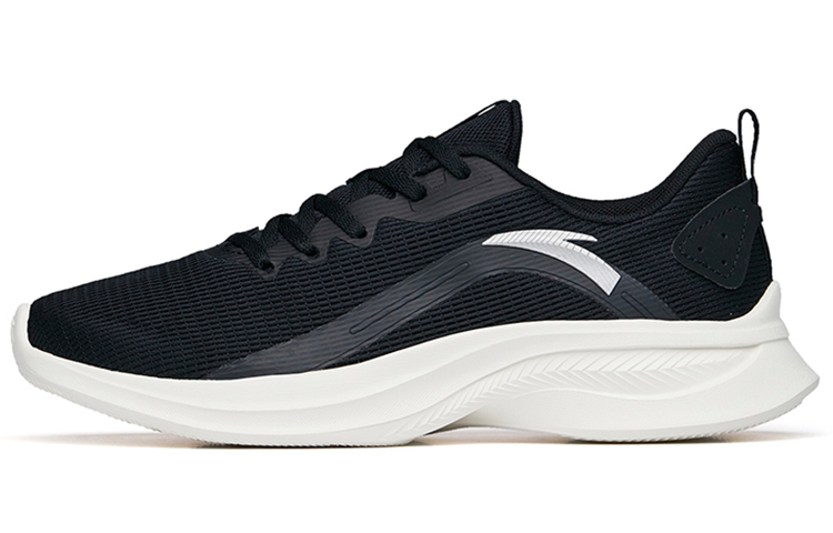 Anta Cushioned Anti-Slip And Wear-Resistant Lightweight Low-Top Running Shoes Men's Black