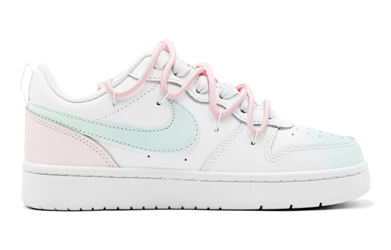 Nike Court Borough Slip Resistant Low Top Skateboard Shoes Women's Pink White купить в интернет-магазине Yoocart с быстрой доставкой по России.