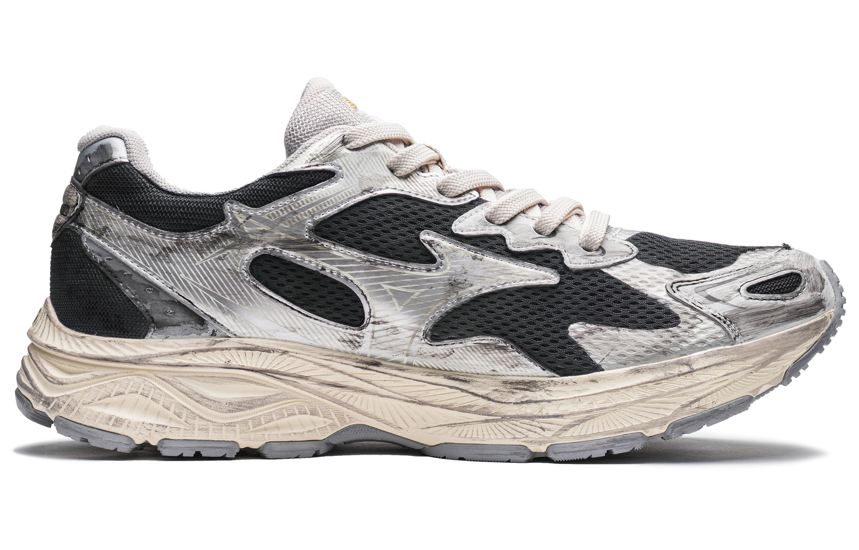 Mizuno Racer S Abrasion-Resistant Low-Top Casual Running Shoes Unisex Black Silver купить в интернет-магазине Yoocart с быстрой доставкой по России.