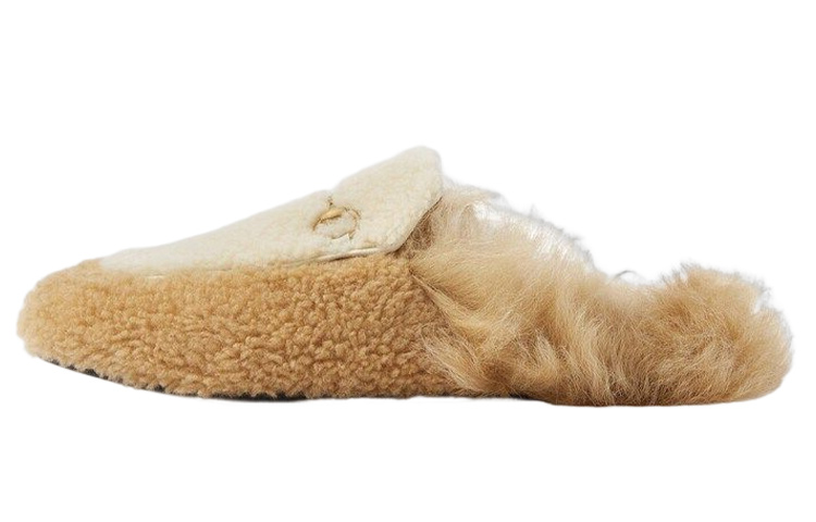 GUCCI Closed Toe Slippers Women's Ecru Year Of The Rabbit Limited Edition