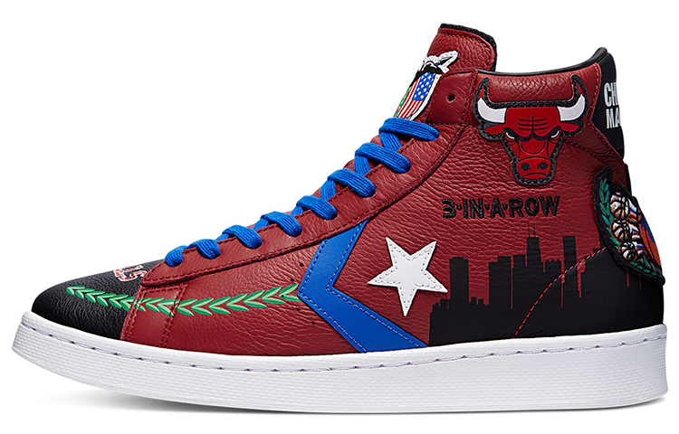 Converse Chinatown Market X Pro Leather High 'Bulls Championship Jacket'