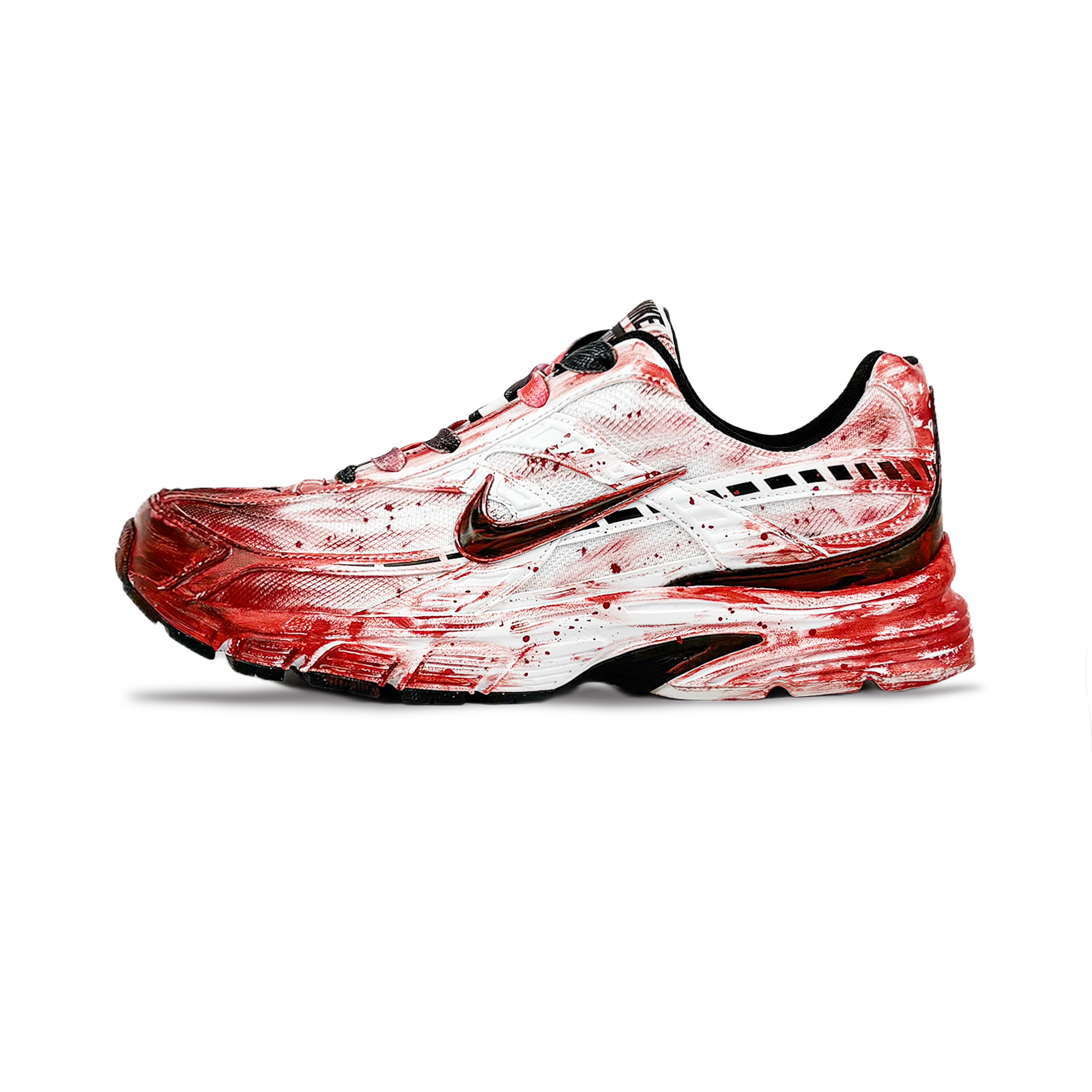 Nike Initiator Abrasion Resistant Breathable Low Top Running Shoes Men's Total Crimson Color