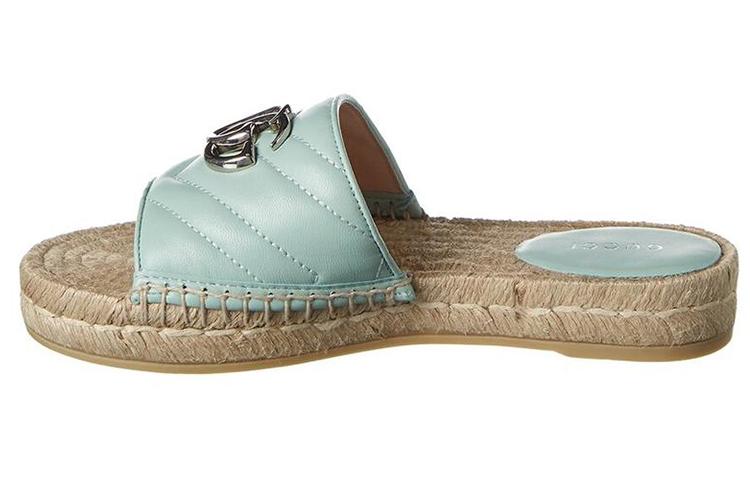 GUCCI Odor Resistant Slide Slippers Women's Mint Green