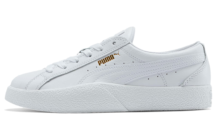 PUMA Love Tumbled Leather White Women's
