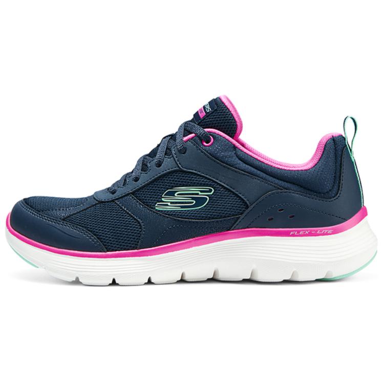 Skechers Cushioning Low-Top Casual Running Shoes Women's Blue Red