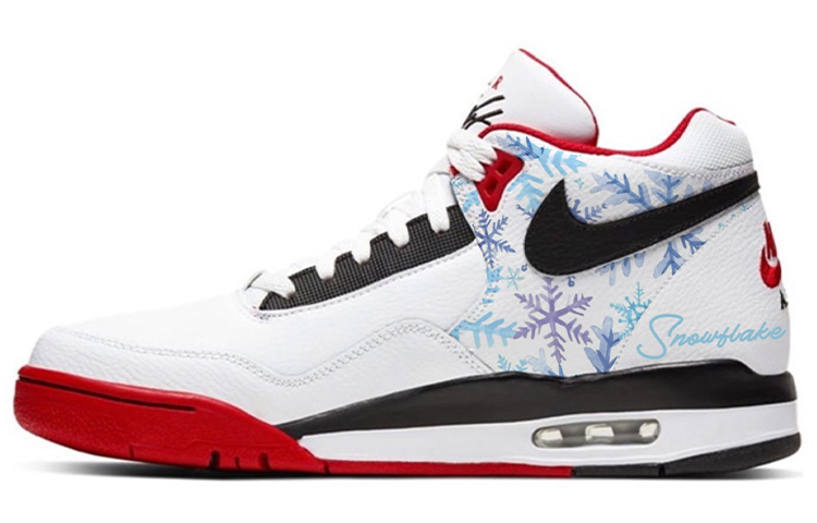 Nike Flight Legacy Vintage Basketball Shoes Men Mid-Top Red/White