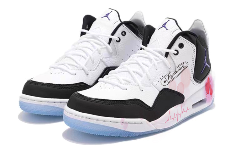 Jordan Courtside 23 Mid-Top Vintage Basketball Shoes Women's Black White купить в интернет-магазине Yoocart с быстрой доставкой по России.
