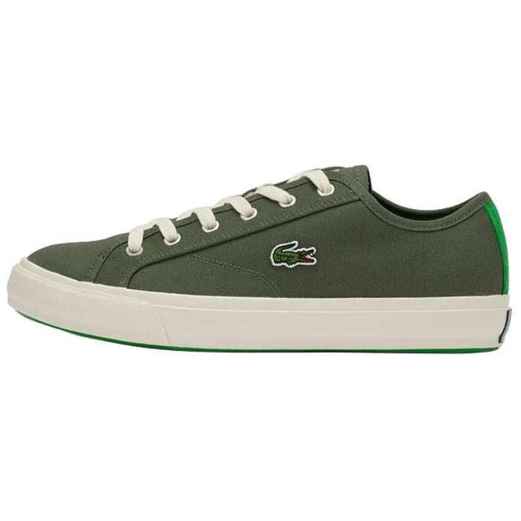 LACOSTE Anti Slip Wear Resistant Low Top Skateboard Shoes Men's Green