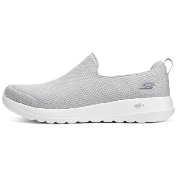 Skechers Cushioned Slip Resistant Low Top Casual Shoes Men's Light Gray