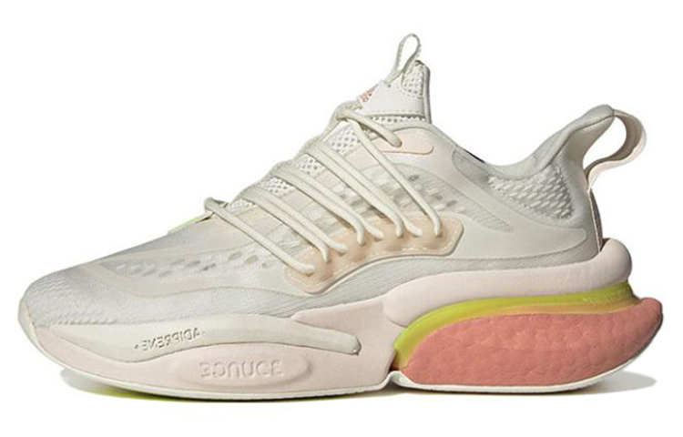 Adidas Alphaboost V1 Off White Wonder Clay Lucid Lemon Women's