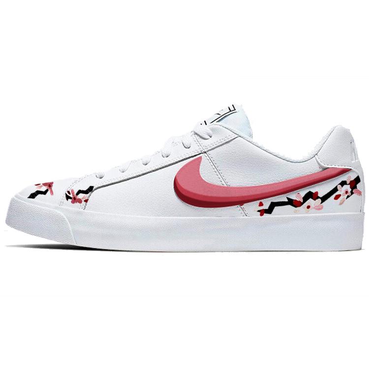 Nike Court Royale Collection Skateboard Shoes Unisex Low Top Pink/White
