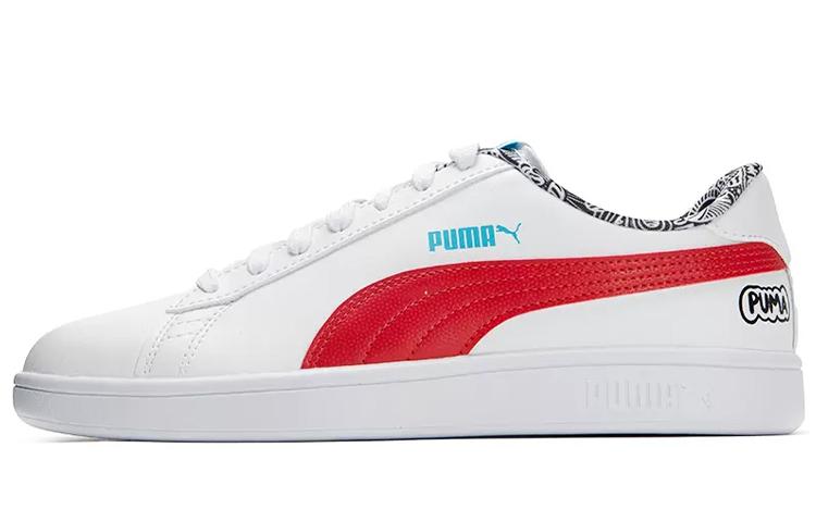 PUMA Smash V2 'Me Happy White Red'